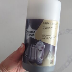 Tommee Tippee Travel Bottle Warmer - White and Gray